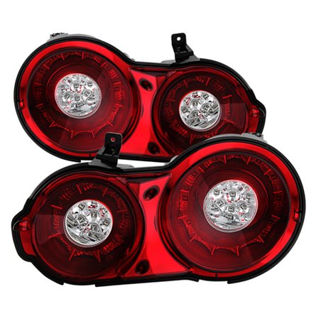 Spyder 09-15 Nissan GTR LED Tail Lights Red Clear ALT-YD-NGTR09-LED-RC