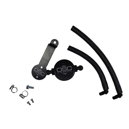 J&L 16-22 Toyota Tacoma 3.5L Driver Side Oil Separator 3.0 - Black Anodized