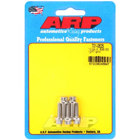 ARP 10-24 x .625 12pt SS bolts