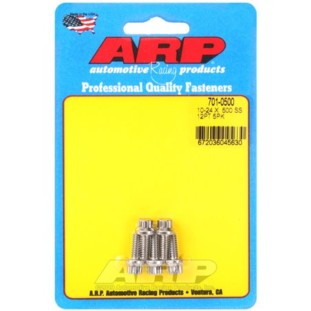 ARP 10-24 x .500 12pt SS bolts