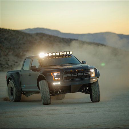 KC HiLiTES 17-18 Ford Raptor 57in. Pro6 Gravity LED 9-Light 180w Combo Beam Overhead Light Bar Sys