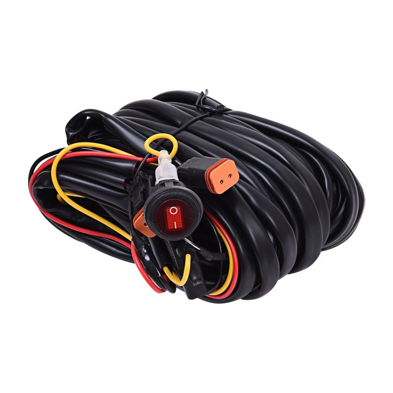 KC HiLiTES Wiring Harness for (2) Backup/Reverse Lights w/2-Pin Deutsch Connectors (110w Max Total)