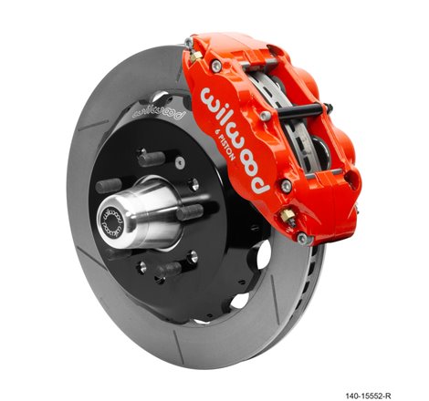 Wilwood 55-57 Chevrolet Bel Air Forged Narrow Superlite 6R Front Big Brake Kit - Red