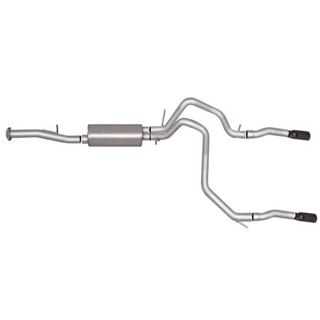 Gibson 07-12 Chevrolet Avalanche LS 5.3L 2.25in Cat-Back Dual Split Exhaust - Aluminized