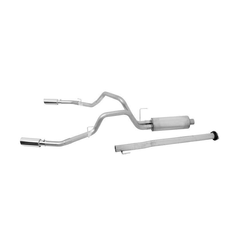 Gibson 15-19 Ford F-150 King Ranch 5.0L 3in/2.5in Cat-Back Dual Split Exhaust - Aluminized