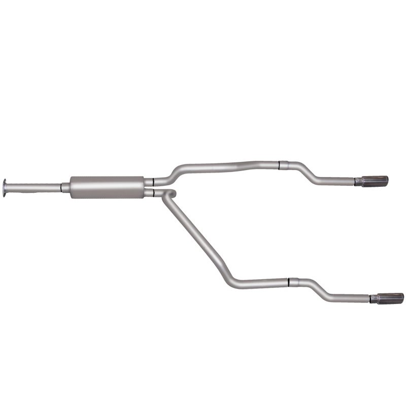 Gibson 96-98 Chevrolet K2500 Cheyenne 5.7L 2.5in Cat-Back Dual Split Exhaust - Stainless