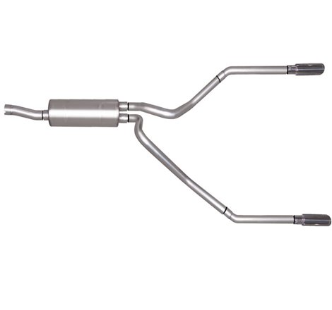 Gibson 99-04 Ford F-250 Super Duty Lariat 6.8L 2.5in Cat-Back Dual Split Exhaust - Stainless