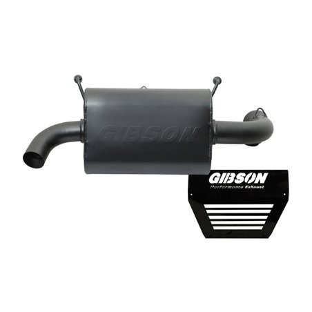 Gibson 16-18 Polaris RZR XP Turbo EPS Base 2.25in Single Exhaust - Black Ceramic