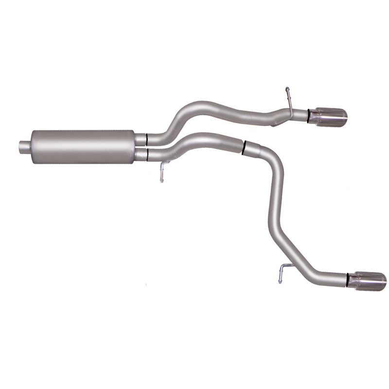 Gibson 08-10 Hummer H3 Alpha 5.3L 2.5in Cat-Back Dual Split Exhaust - Stainless