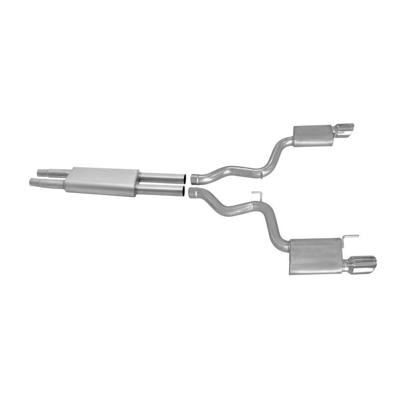 Gibson 15-17 Ford Mustang V6 3.7L 2.5in Cat-Back Dual Exhaust - Stainless