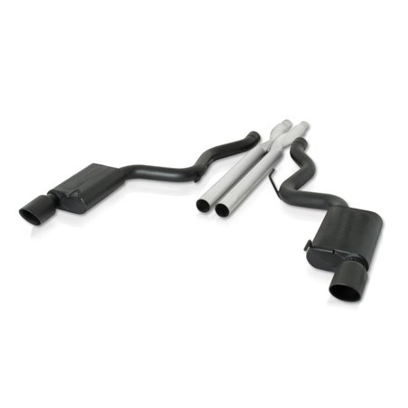 Gibson 15-17 Ford Mustang GT 5.0L 3in Cat-Back Dual Exhaust - Black Elite (Ceramic)