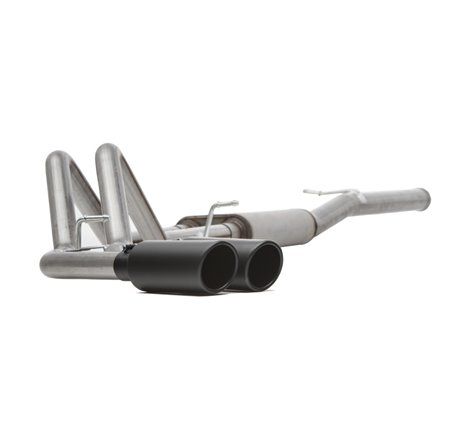 Gibson 04-10 Nissan Titan LE 5.6L 2.5in Cat-Back Dual Sport Exhaust - Black Elite