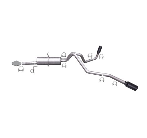 Gibson 99-04 Ford F-250 Super Duty Lariat 6.8L 2.5in Cat-Back Dual Extreme Exhaust - Black Elite