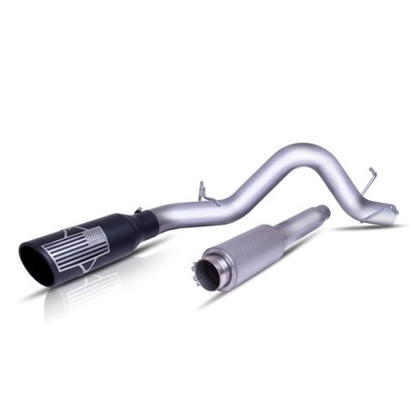 Gibson 11-14 Ford F-150 XL 3.7L 4in Patriot Series Cat-Back Single Exhaust - Stainless