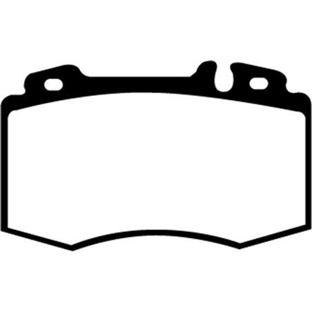 EBC 00-01 Mercedes-Benz M-Class (ML) ML430 4.3 Greenstuff Front Brake Pads