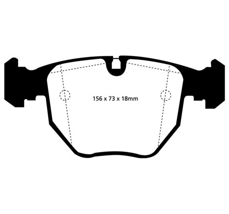 EBC 00-04 BMW M5 5.0 (E39) Redstuff Front Brake Pads