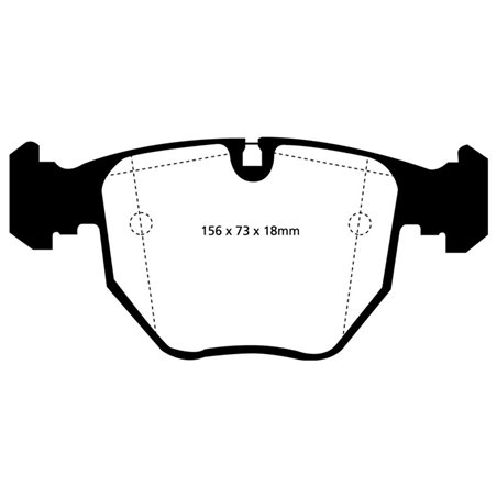 EBC 00-04 BMW M5 5.0 (E39) Yellowstuff Front Brake Pads