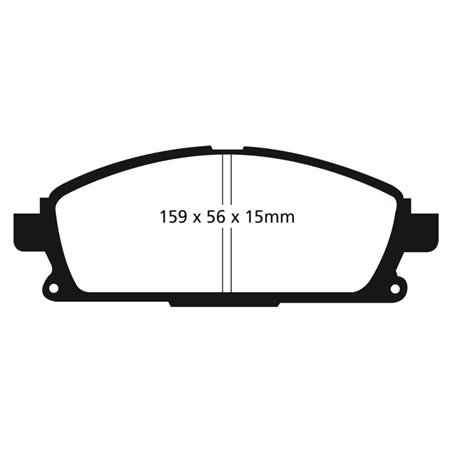 EBC 01 Infiniti Q45 4.1 Ultimax2 Front Brake Pads