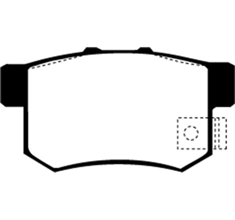 EBC 01-03 Acura CL 3.2 Ultimax2 Rear Brake Pads