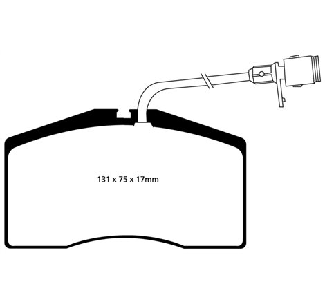 EBC 01-03 Audi S8 4.2 Redstuff Front Brake Pads