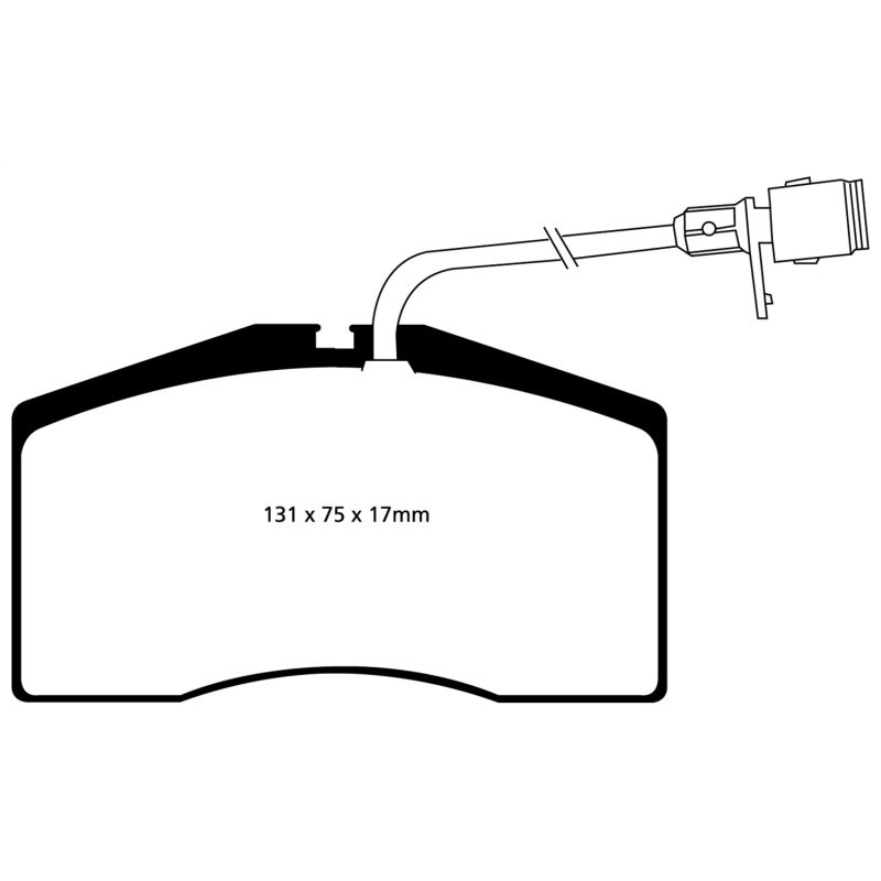 EBC 01-03 Audi S8 4.2 Redstuff Front Brake Pads