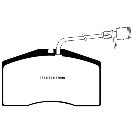 EBC 01-03 Audi S8 4.2 Redstuff Front Brake Pads