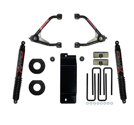 Skyjacker 14-16 GM 1500 4WD (w/Alum or Steel UCA) 3.5-4in UCA Lift Kit w/Rear Black Max B8500 Shocks