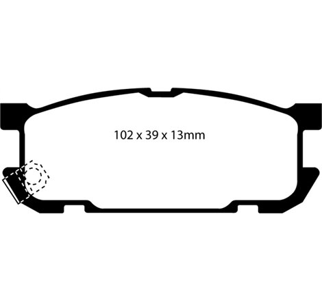 EBC 01-03 Mazda Miata MX5 1.8 (Sports Suspension) Redstuff Rear Brake Pads