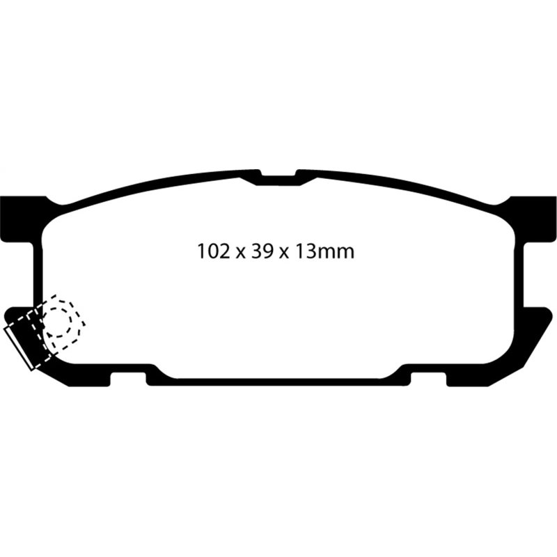 EBC 01-03 Mazda Miata MX5 1.8 (Sports Suspension) Redstuff Rear Brake Pads