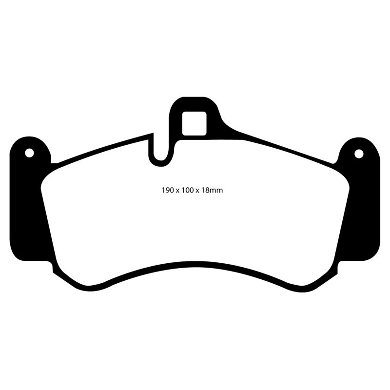 EBC 01-03 Porsche 911 (996) (Cast Iron Rotor only) 3.6 Twin Turbo GT2 Redstuff Front Brake Pads