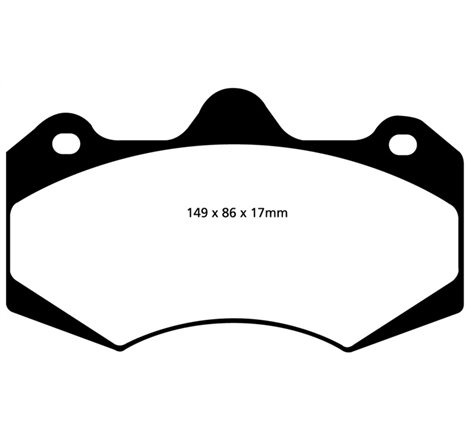 EBC 01-04 Aston Martin Vanquish 5.9 (AP Caliper) Yellowstuff Front Brake Pads