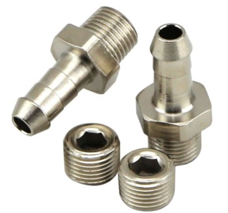 Turbosmart 1/8in NPT 6mm Hose Tail Fittings and Blanks