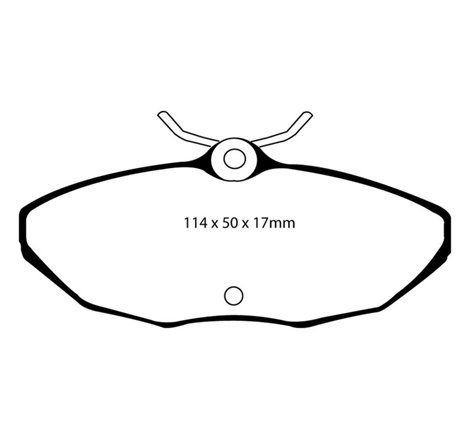 EBC 01-05 Ford Thunderbird 3.9 Redstuff Rear Brake Pads