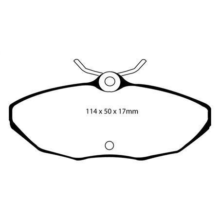 EBC 01-05 Ford Thunderbird 3.9 Redstuff Rear Brake Pads