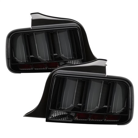 Spyder 05-09 Ford Mustang (White Light Bar) LED Tail Lights - Smoke ALT-YD-FM05V3-LED-SM