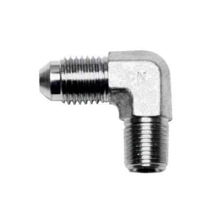 Wilwood 90 Deg Elbow Fitting -4 AN NPT Male to 1/8-27