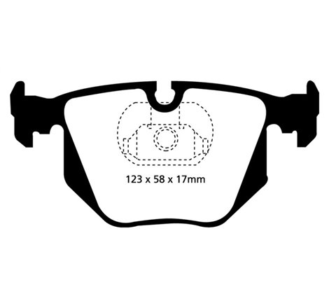 EBC 01-07 BMW M3 3.2 (E46) Redstuff Rear Brake Pads