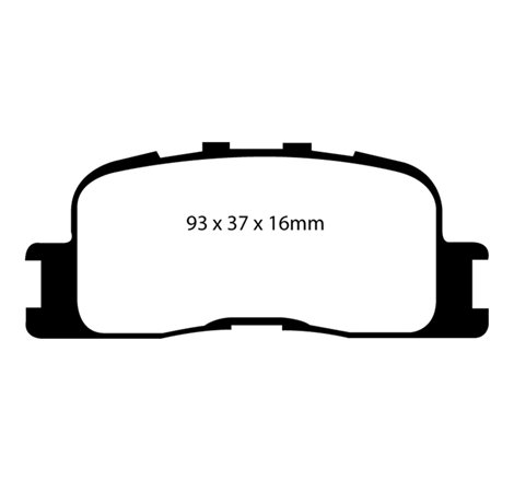 EBC 02-03 Lexus ES300 3.0 Yellowstuff Rear Brake Pads