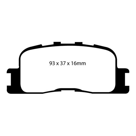 EBC 02-03 Lexus ES300 3.0 Yellowstuff Rear Brake Pads