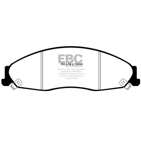 EBC 02-05 Cadillac CTS 2.6 Yellowstuff Front Brake Pads