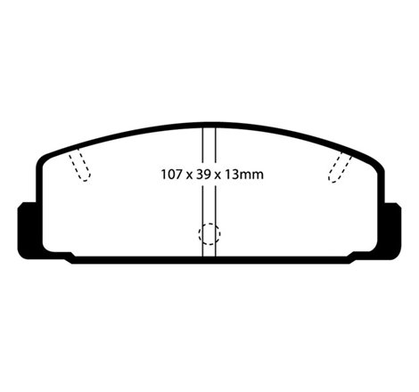 EBC 03-04 Mazda Protege 2.0 Turbo (Mazdaspeed) Yellowstuff Rear Brake Pads