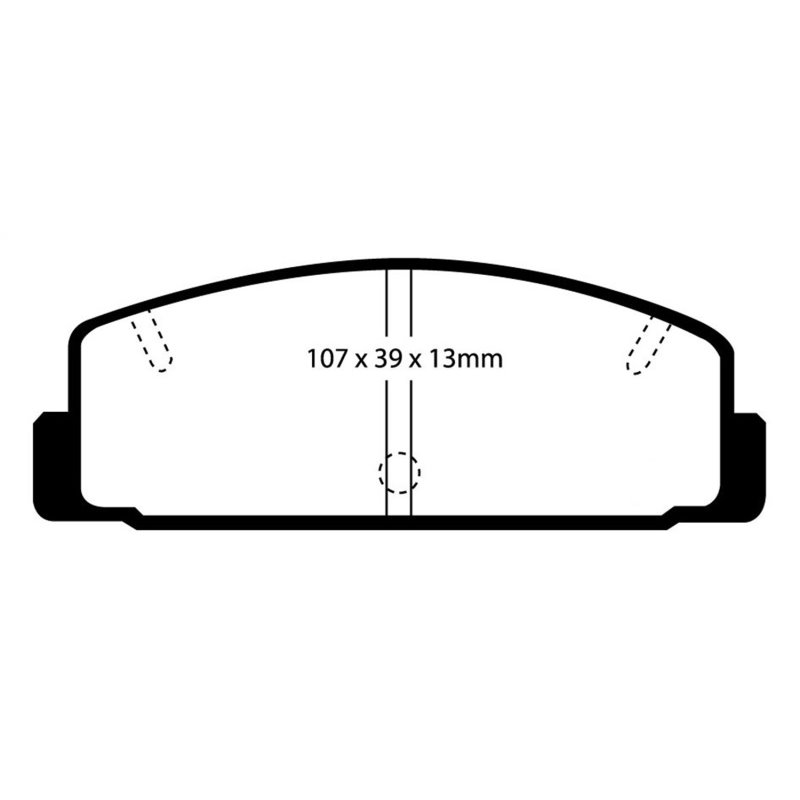 EBC 03-04 Mazda Protege 2.0 Turbo (Mazdaspeed) Yellowstuff Rear Brake Pads