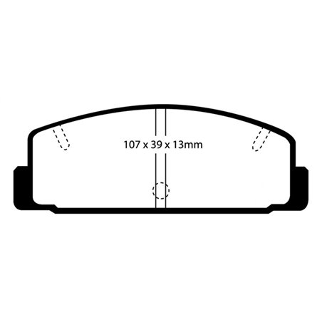 EBC 03-04 Mazda Protege 2.0 Turbo (Mazdaspeed) Yellowstuff Rear Brake Pads