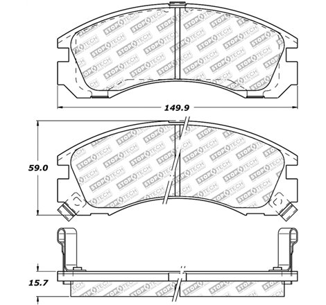 StopTech Street Select Brake Pads w/Hardware - Front