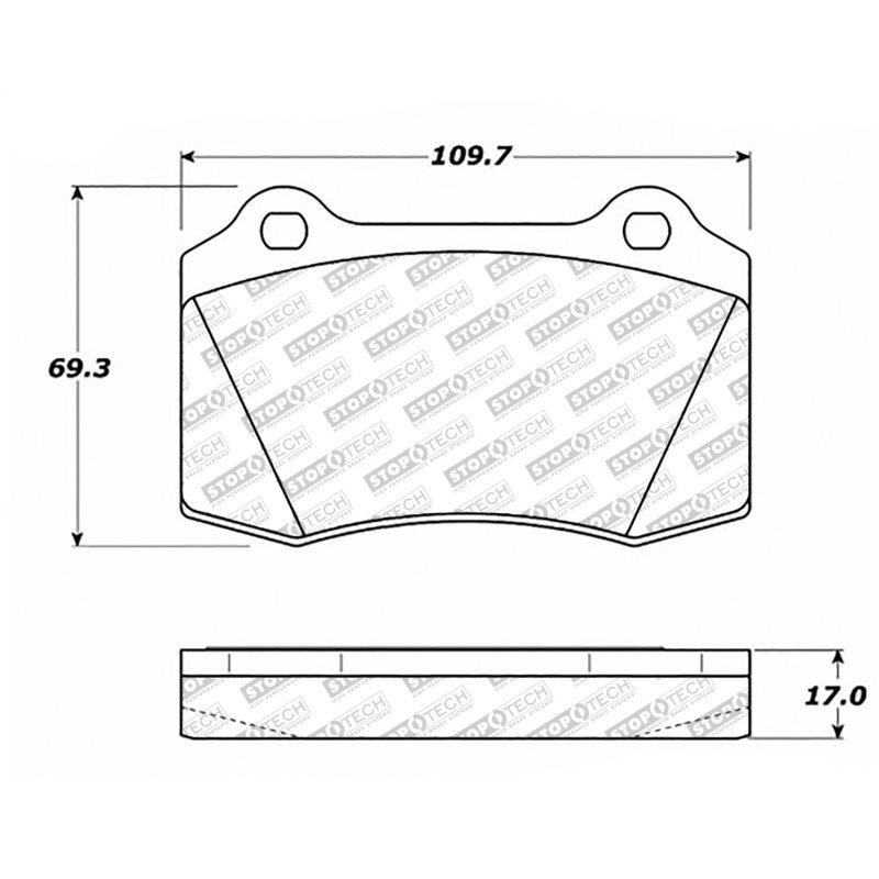 StopTech Street Select Brake Pads w/Hardware - Front/Rear