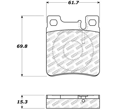 StopTech Street Select Brake Pads - Rear