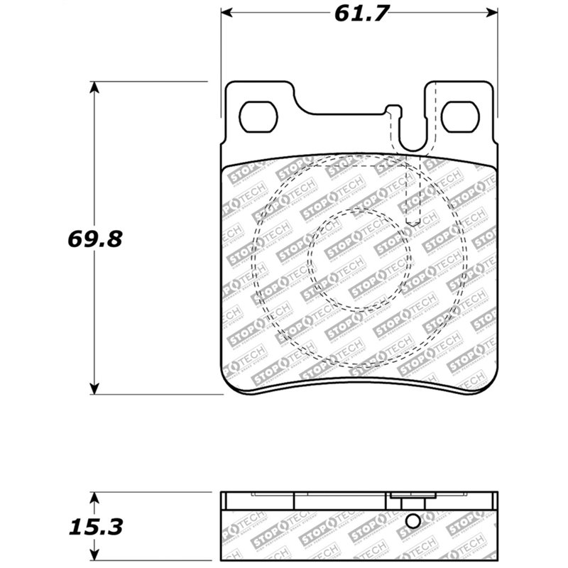 StopTech Street Select Brake Pads - Rear