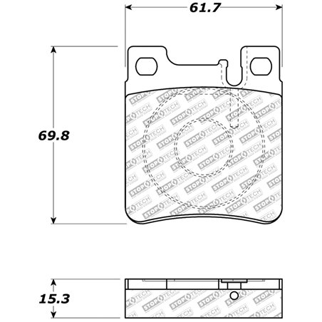 StopTech Street Select Brake Pads - Rear