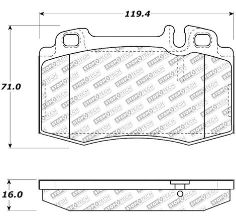 StopTech Street Select Brake Pads w/Hardware - Front