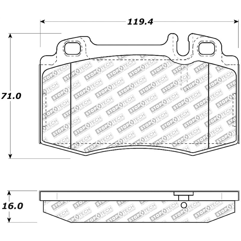 StopTech Street Select Brake Pads w/Hardware - Front